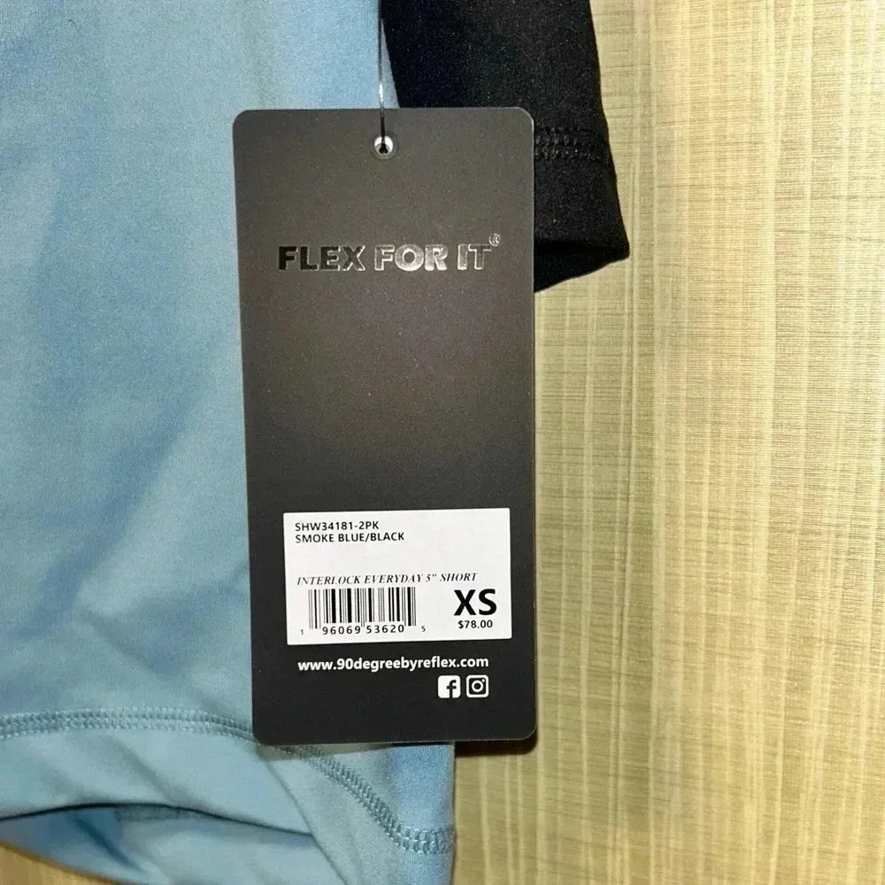 Set of 2 NWTS 90 Degree By REFLEX Interlock Everyday 5” Shorts. Women’s Size XS - Picture 5 of 7